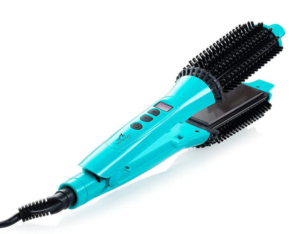 Calista 2 in 1 Heated Brush Iron Hair Styler Comes with Accessories